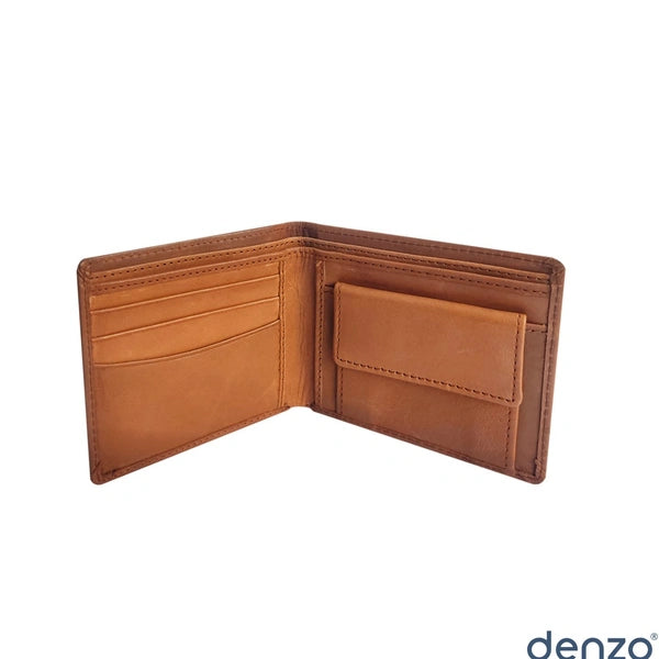 Denzo Men's Bi-fold Leather Wallet