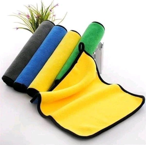 Microfiber Cleaning Towel 300 GSM Multicolor Thick Lint & Streak-Free Multipurpose Cloths
