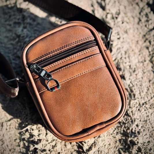 Premium Leather Crossbody Sling Bag