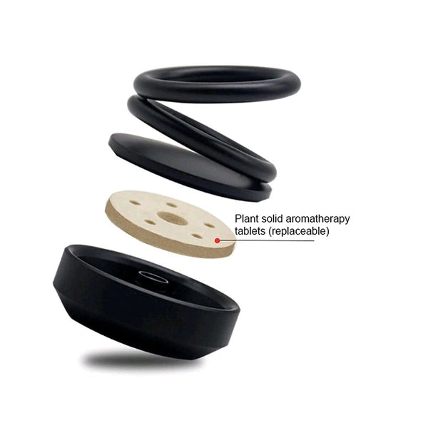 Solar Car Aroma Diffuser 360° Rotating Design, Air Freshener for Car, Home, Office