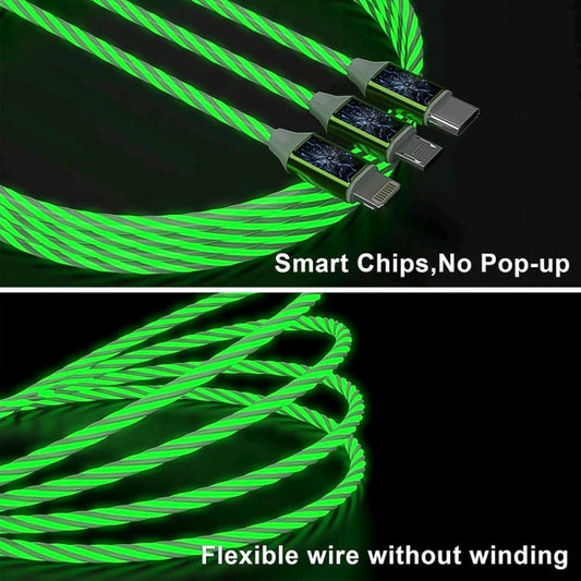 3 in 1 Charging Cable Light Up Fast Charger