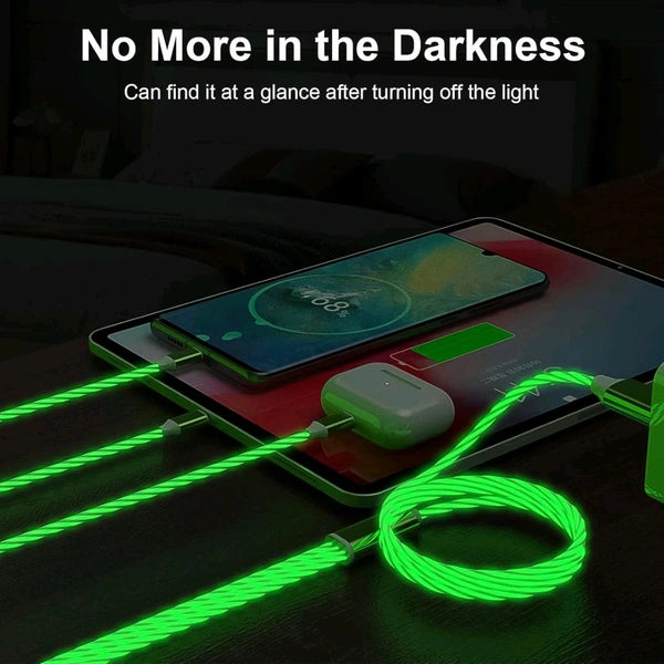 3 in 1 Charging Cable Light Up Fast Charger