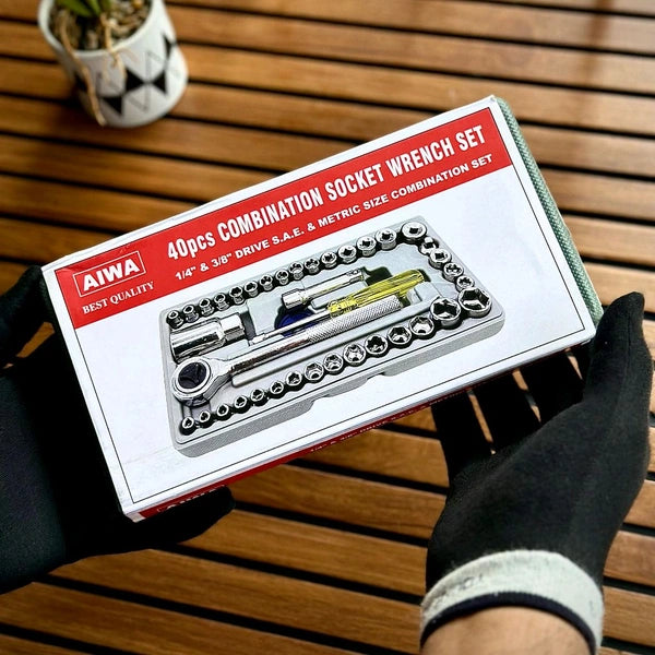 AIWA 40pcs Combination Socket Wrench Set