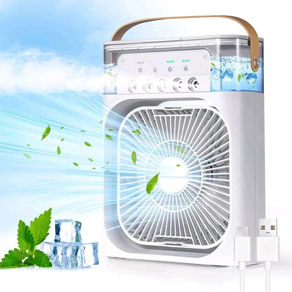 Portable Air Conditioner Fan 7 Color Changing Light