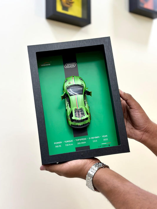 Premium Framed Car Model – 3D Wall Decor for Auto Enthusiasts, Unique Models