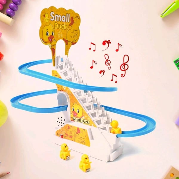 Ducks Climb Stairs Toy Roller Coaster