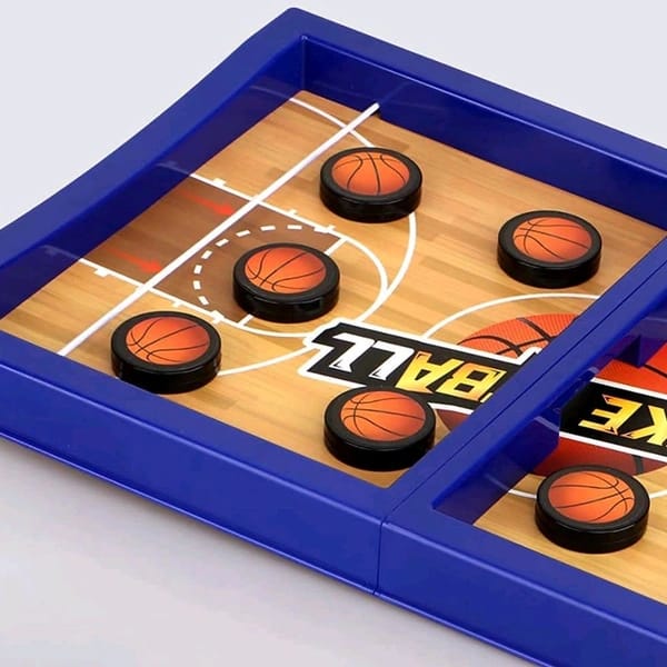 Fast Sling Basketball Puck Game Paced Table Desktop Battle Ice Hockey Game for Adults and Kids