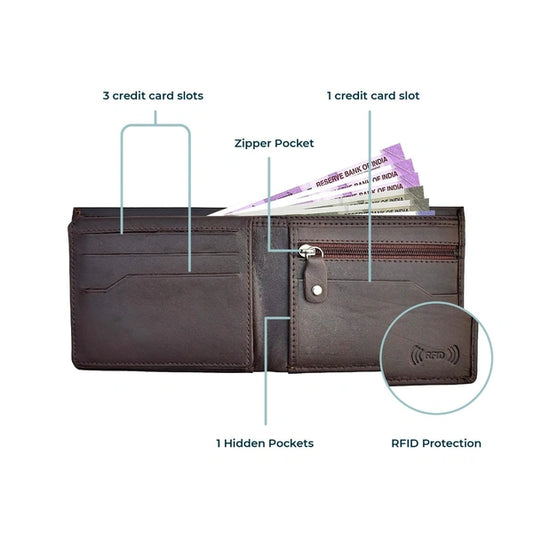 DENZO Flap Leather Wallet