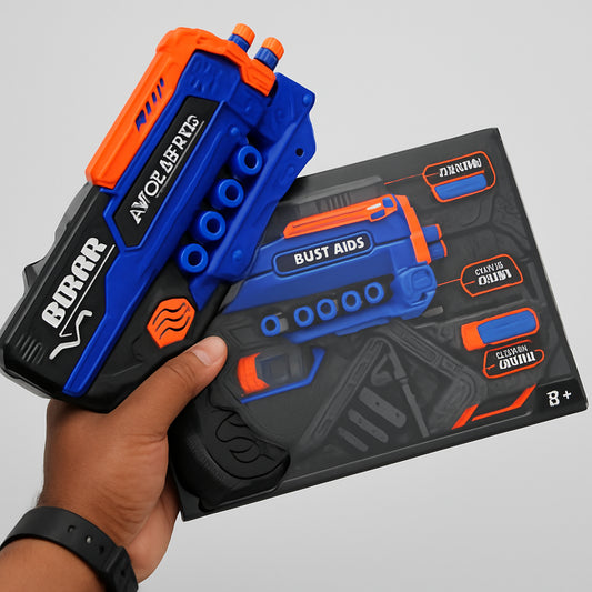 AI-generated image for Kids Dart Blaster Gun Toy – 12 Pcs Soft Bullet Foam Shooter | Warrior Series (Age 6+)