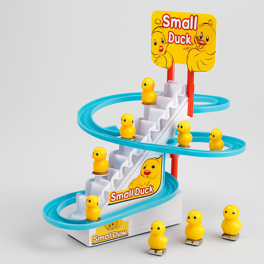 AI-generated image for Ducks Climb Stairs Toy Roller Coaster