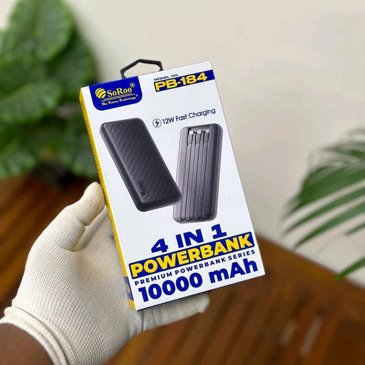 Original Soroo PB-184 12 Watt 10000mah Portable Powerbank