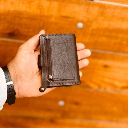 Most Demanded Classic Men's Genuine Card Pop-up High Quality Leather Wallet