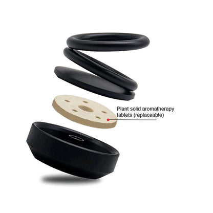 Solar Car Aroma Diffuser 360° Rotating Design, Air Freshener for Car, Home, Office