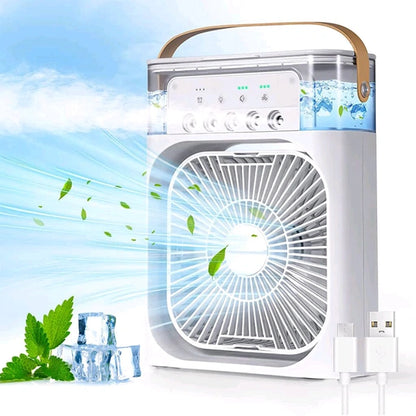 Portable Air Conditioner Fan 7 Color Changing Light