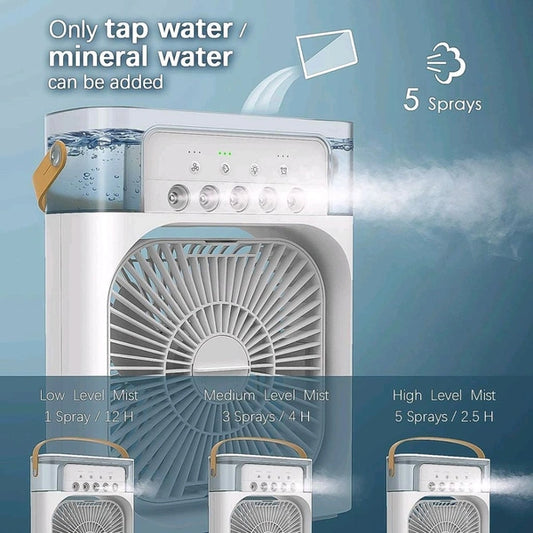 Portable Air Conditioner Fan 7 Color Changing Light
