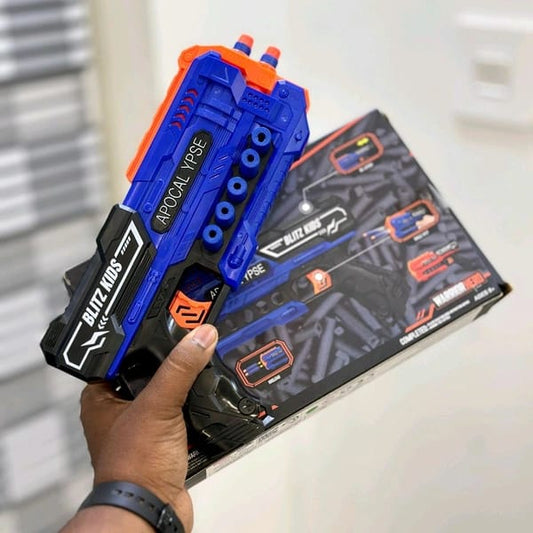 Kids Dart Blaster Gun Toy – 12 Pcs Soft Bullet Foam Shooter | Warrior Series (Age 6+)