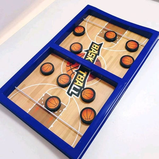 Fast Sling Basketball Puck Game Paced Table Desktop Battle Ice Hockey Game for Adults and Kids